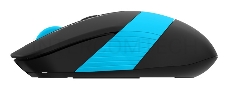 Мышь A4Tech Fstyler FG10S черный/синий оптическая (2000dpi) silent беспроводная USB (4but)