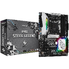 Материнская плата ASRock B450 STEEL LEGEND AM4, B450, 4*DDR4, HDMI+DP, 4xSATA3 6.0, M.2 Socket, 4xUSB 3.2, 2xUSB 2.0, Type-C, ATX