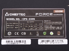 Блок питания Chieftec Force CPS-650S (ATX 2.3, 650W, >85 efficiency, Active PFC, 120mm fan) Retail