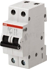 Выключатель автоматический модульный 2п C 6А 4.5кА SH202L ABB 2CDS242001R0064