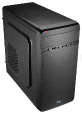 Корпус Aerocool Qs-180 черный без БП mATX 1x80mm 2xUSB2.0 1xUSB3.0 audio