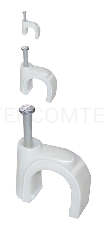 Скоба Iek USK11-12-020 12мм круглая пластиковая (20шт) ИЭК