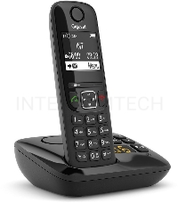 Р/Телефон Dect Gigaset AS690A RUS черный автооветчик АОН