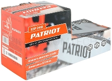 Пила цепная электрическая PATRIOT ESP 2418 , 2400Вт, 18/45см, 3/8, 1,3мм 62зв, плавный пуск, бесключевая натяжка цепи, термозащита