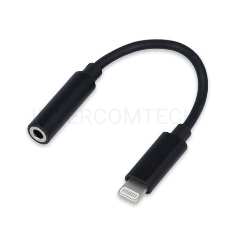 Переходник USB Cablexpert CCA-LM3.5F-01, Lightning/Jack3.5F, черный