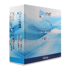 Кабель SkyNet Light UTP indoor 2x2x0,46, медный, FLUKE TEST, кат.5e, однож., 100 м, box, серый