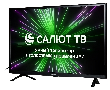 Телевизор LED Hyundai 32 H-LED32BS5001 Салют ТВ черный HD 60Hz DVB-T DVB-T2 DVB-C DVB-S DVB-S2 USB WiFi Smart TV