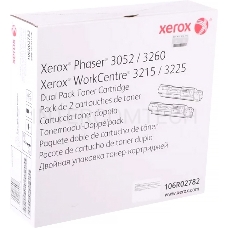 Тонер-картридж XEROX 106R02782 черный, 6000 стр. (упаковка 2шт х 3000 стр.), для Phaser 3052/3260/WC 3215/25  (channels)