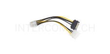 Разветвитель питания Cablexpert CC-PSU-82, Molex+SATA->PCI-Express 8pin, для подключения в/к PCI-Е (8pin) к б/п ATX