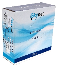 Кабель SkyNet Standart FTP indoor 4x2x0,48, медный, FLUKE TEST, кат.5e, однож., 100 м, box, серый