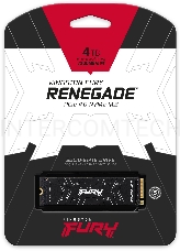 Накопитель SSD M.2 Kingston 4000Gb Fury Renegade <SFYRD/4000G> (PCI-E 4.0 x4, up to 7300/7000Mbs, 1000000 IOPS, 3D TLC, NVMe, 4000TBW, Phison E18, 22х80mm, LP graphen heatsink)