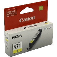 Картридж Canon CLI-471Y (0403C001) желтый, 7 мл, до 323 стр. A4, для PIXMA MG5740/MG6840/MG7740/ TS5040/TS6040/TS8040/TS9040 (CLI471Y)