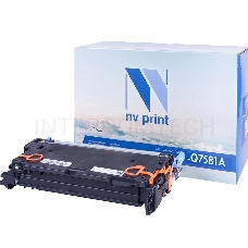Картридж NV Print совместимый HP Q7581A CYAN для LJ Color 3505/3800 (6000k)