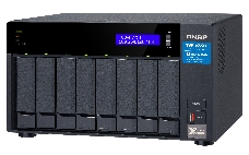 Сетевое хранилище без дисков SMB QNAP TVS-872XT-i5-16G 8-Bay NAS, Intel Core i5-8400T 6-core 1.7 GHz  (up to 3.3GHz), 16GB DDR4 RAM (max 32GB RAM), 8x 2.5/3.5 SATA HDD/SSD + 2x M.2 PCIe  SSD slot, 2xGbE LAN, 1 x 10GBase-T, 2 x Thunderbolt 3 port