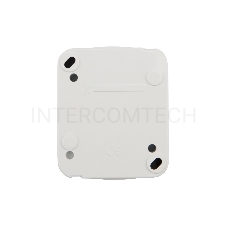 Розетка одноместная KRANZ Mini OG открытой установки с заземлением, керамика, IP54 белая