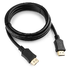 Кабель HDMI Gembird/Cablexpert , 1.8м, v1.4, 19M/19M, серия Light, черный, позол.разъемы, экран (CC-HDMI4L-6)