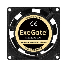 Вентилятор 220B ExeGate EX288994RUS EX08025SAT (80x80x25 мм, Sleeve bearing (подшипник скольжения), клеммы, 2500RPM, 31dBA)