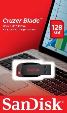 Флеш Диск 128GB SanDisk CZ50 Cruzer Blade, USB 2.0