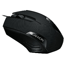 Мышь проводная Canyon CNE-CMS02, 1000dpi, USB, Черный CNE-CMS02B