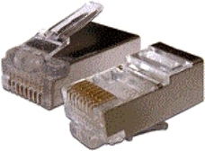 Коннектор RJ45 STP 8P8C, универсальный, cat.6, 100 шт.