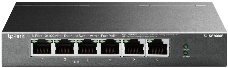 Коммутатор TP-Link 4-port 10/100Mbps Unmanaged PoE+ Switch with 2 10/100Mbps uplink ports, meta case, desktop mount, 4 802.3af/at compliant PoE+ port, 2 10/100Mbps uplink ports, DIP switches for Extend mode, Isolation mode and Priority mode, up to 250m Po