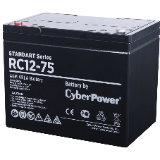 Аккумуляторная батарея SS CyberPower RC 12-75 / 12 В 75 Ач Battery CyberPower Standart series RC 12-75 / 12V 75 Ah