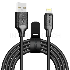 Кабель Crown USB - Lightning CMCU-3018L black