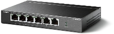 Коммутатор TP-Link 4-port 10/100Mbps Unmanaged PoE+ Switch with 2 10/100Mbps uplink ports, meta case, desktop mount, 4 802.3af/at compliant PoE+ port, 2 10/100Mbps uplink ports, DIP switches for Extend mode, Isolation mode and Priority mode, up to 250m Po