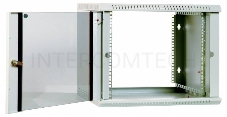Шкаф телеком. настенный разборный 6U (600х350) дверь металл (ШРН-Э-6.350.1) (1 коробка)