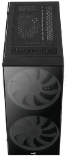 Корпус Aerocool Python (3xUSB, 2xAudio, 0.5 мм,2x200 мм FAN, прозрачная стенка-закаленное стекло, ATX, без БП)