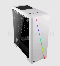 Корпус Aerocool Cylon White без БП, боковое окно, с Card Reader, ATX, белый