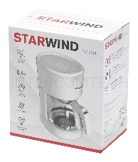 Кофеварка капельная Starwind STD0611 600Вт белый