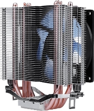 Кулер Aerocool Verkho 4 Lite , до 125W, 4х теплотрубки, PWM, 1000-2000 RPM, 2066/2011/1150/1154/1155/1156/1366/775 , AM4/AM3+/AM3/AM2+/AM2/FM2/FM1