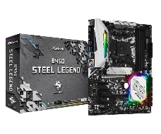 Материнская плата ASRock B450 STEEL LEGEND AM4, B450, 4*DDR4, HDMI+DP, 4xSATA3 6.0, M.2 Socket, 4xUSB 3.2, 2xUSB 2.0, Type-C, ATX