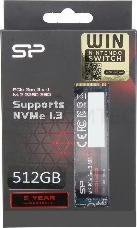 Твердотельный диск 512GB Silicon Power A80, M.2 2280, PCI-E 3x4, [R/W - 3200/2300 MB/s]