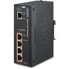 IPOE-E174 индустриальный PoE экстендер IP30 Industrial 1-Port 60W Ultra POE to 4-Port 802.3af/at Gigabit POE Extender (-40 to 75 C)