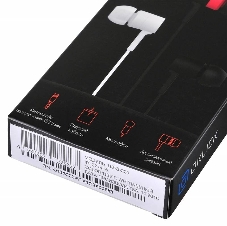 Наушники Oklick HS-S-220 1.1м белый проводные