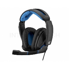 Гарнитура EPOS / Sennheiser GSP 300 чёрно-синяя (Sennheiser, mini jack 3.5 мм, PC / Soft phone, PS4, Xbox One, Nintendo Switch, Mac OSX, PS5, Xbox Series X)