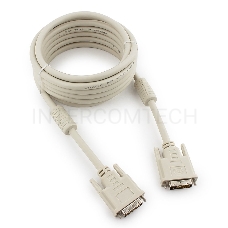 Кабель Кабель DVI-D dual link Gembird, 4.5м, 25M/25M, экран, феррит.кольца, пакет CC-DVI2-15