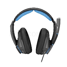 Гарнитура EPOS / Sennheiser GSP 300 чёрно-синяя (Sennheiser, mini jack 3.5 мм, PC / Soft phone, PS4, Xbox One, Nintendo Switch, Mac OSX, PS5, Xbox Series X)