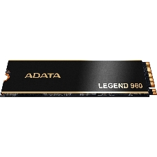 Твердотельный накопитель SSD M.2 2280 4TB ADATA LEGEND 960 Client SSD [ALEG-960-4TCS] PCIe Gen4x4 with NVMe, 7400/6800, IOPS 700/550K, MTBF 2M, 3D NAND, 3120TBW, 0,43DWPD, Heat Sink, SMI SM2264, Work with PS5, RTL