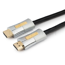 Кабель HDMI Cablexpert, серия Platinum, 1 м, v2.0, M/M, позол.разъемы, металлический корпус, ферритовые кольца, блистер (CC-P-HDMI01-1M)