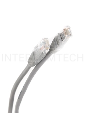 Патчкорд литой Telecom UTP кат.5е 10,0м серый