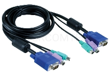 Переключатель D-Link DKVM-CB Кабель KVM длиной 1,8 м с разъемами PS2