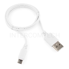 Кабель USB 2.0 Pro Cablexpert CC-mUSB2-AMBM-1MW, AM/microBM 5P, 1м, экран, белый, пакет