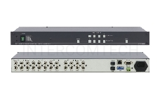 Матричный коммутатор Kramer Electronics VS-42HC 4х2 для компонентных видеосигналов YUV (Y, Pb/Cb, Pr/Cr) и цифровых аудиосигналов S/PDIF, 200 МГц