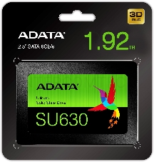 Накопитель  2.5; 1.92TB ADATA SU630SS Client SSD ASU630SS-1T92Q-R SATA 6Gb/s, 520/450, IOPS 40/65K, MTBF 1.5M, 3D QLC, 400TBW, RTL