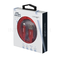 Кабель Crown USB - Lightning CMCU-3103L red