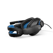 Гарнитура EPOS / Sennheiser GSP 300 чёрно-синяя (Sennheiser, mini jack 3.5 мм, PC / Soft phone, PS4, Xbox One, Nintendo Switch, Mac OSX, PS5, Xbox Series X)