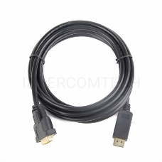 Кабель DisplayPort-DVI Gembird/Cablexpert  3м, 20M/19M, черный, экран, пакет(CC-DPM-DVIM-3M)